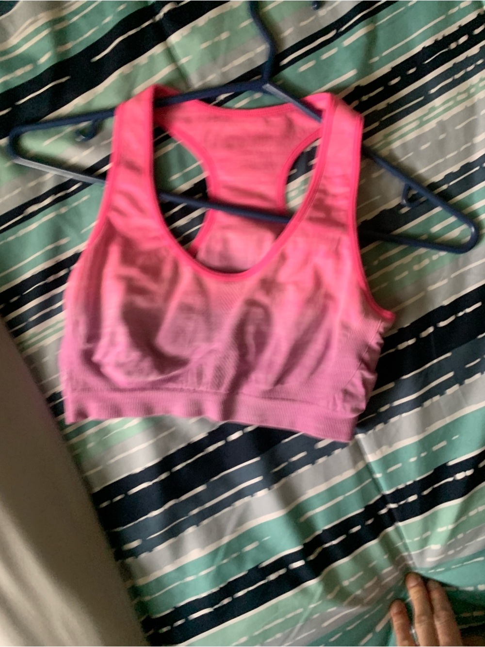 Pink Racerback Sports Bra